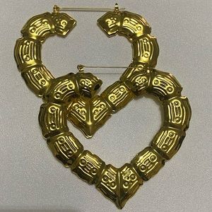 Bamboo Door Knocker Earrings